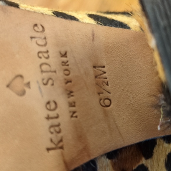 Kate Spade Leopard Print Calf Fur Ankle Bootie Size 6.5 - Picture 3 of 13